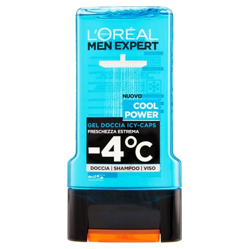 L'Oréal Paris Men Expert Icy-Caps Shower Gel -4°C, Cool Power,300 ml / 10.1oz