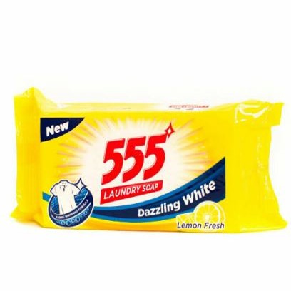 555 Yellow   LAUNDRY SOAP LEMON FRESH  250g
