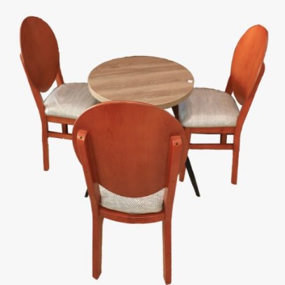 GM Orchid Cafeteria chair with table