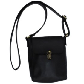 Zebib Ladies Shoulder black  Leather bag