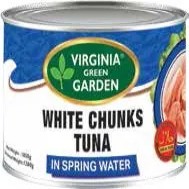 Virginia Green Garden White Chunks Tuna In Spring Water (6*1850gms)